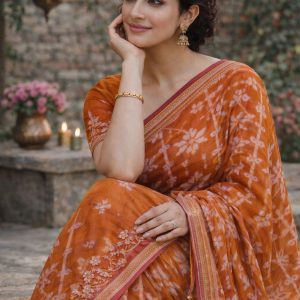 Orange Saree